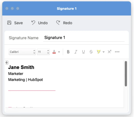 soạn thảo nội dung chữ ký outlook