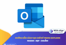 cách tạo chữ ký trong outlook