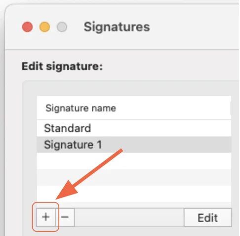 tạo chữ ký mới trên outlook macbook