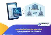 chữ ký điện tử chuyên dụng