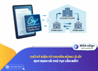 chữ ký điện tử chuyên dụng
