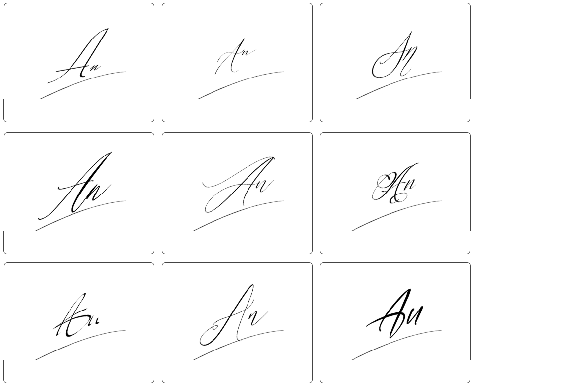 chữ ký tên an đẹp