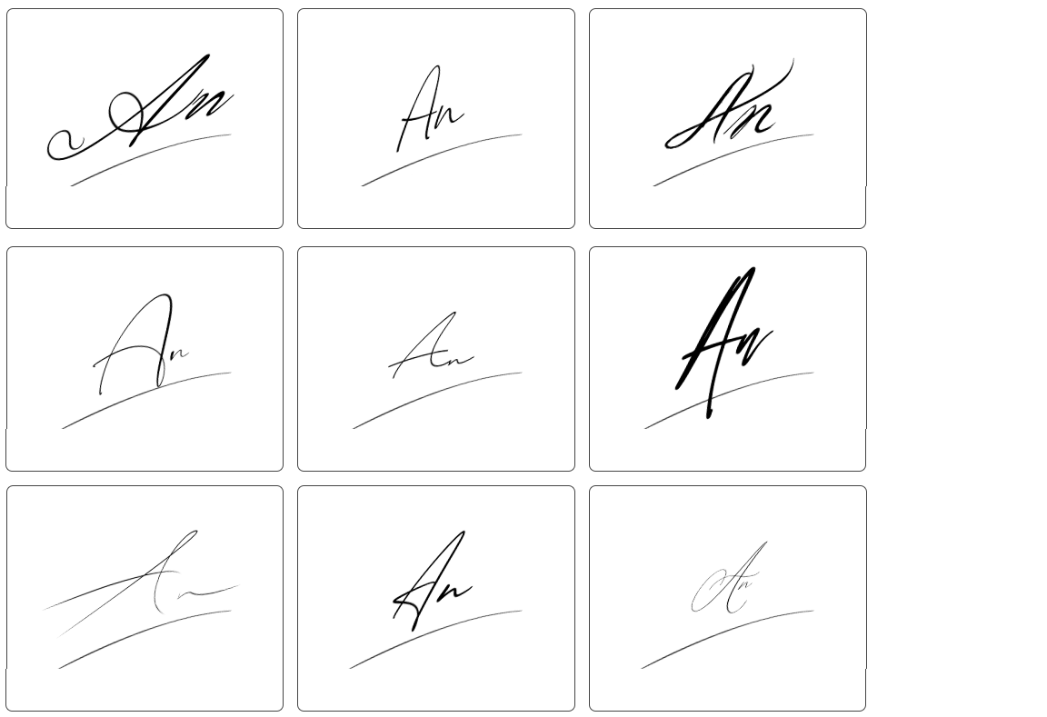 chữ ký an đẹp