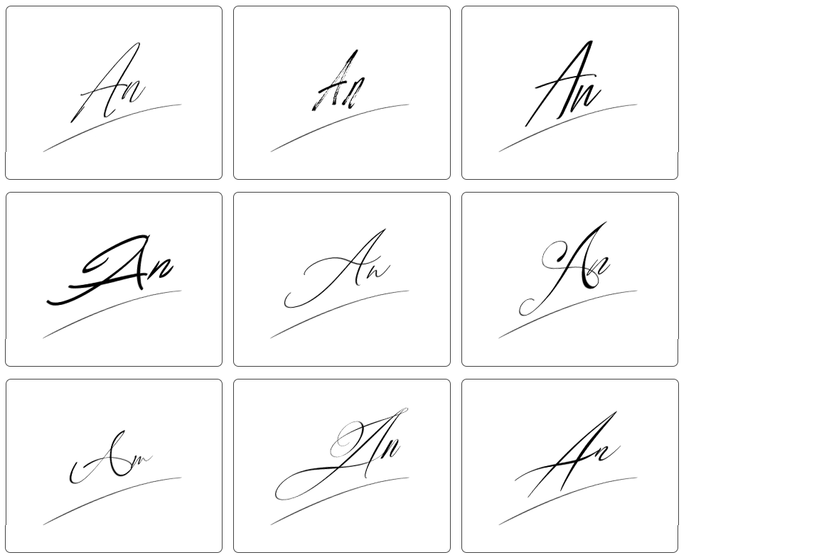 chữ ký tên an đẹp nhất