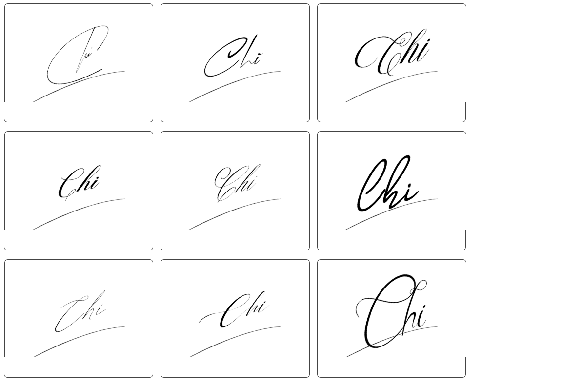 đơn giản chữ ký tên chi