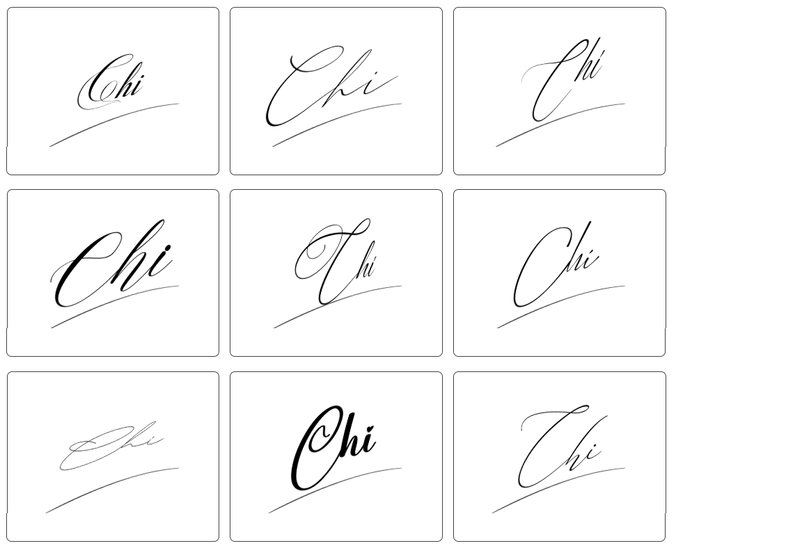 cách viết chữ ký tên chi