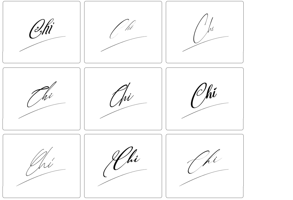mẫu chữ ký tên chi