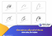 chữ ký tên Chi