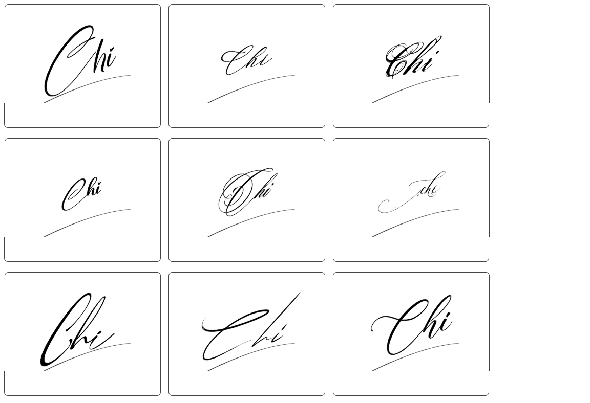 chữ ký tên chi đẹp