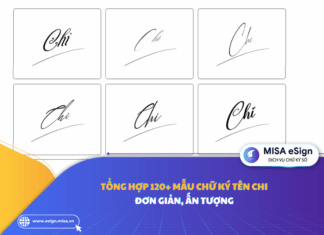 chữ ký tên Chi
