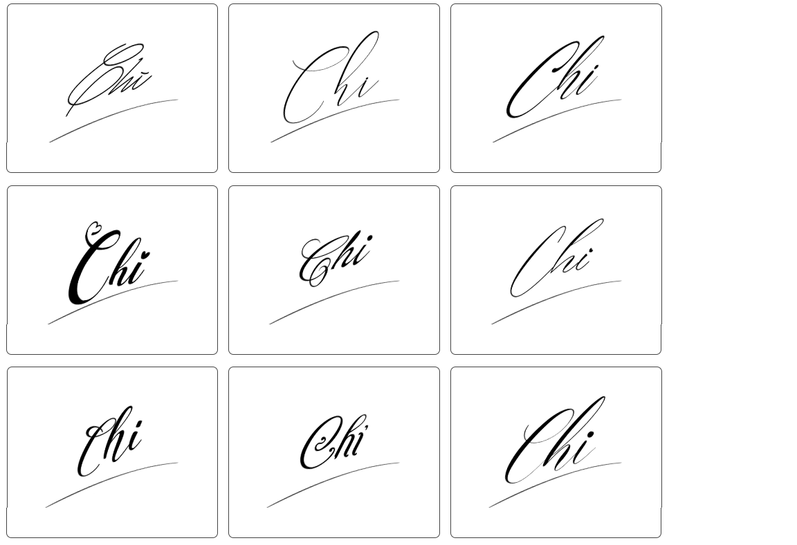 chữ ký chi đẹp