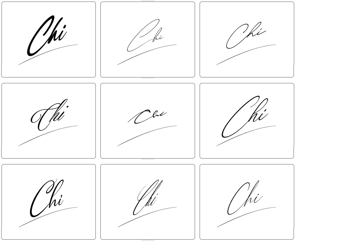 chữ ký đẹp tên chi