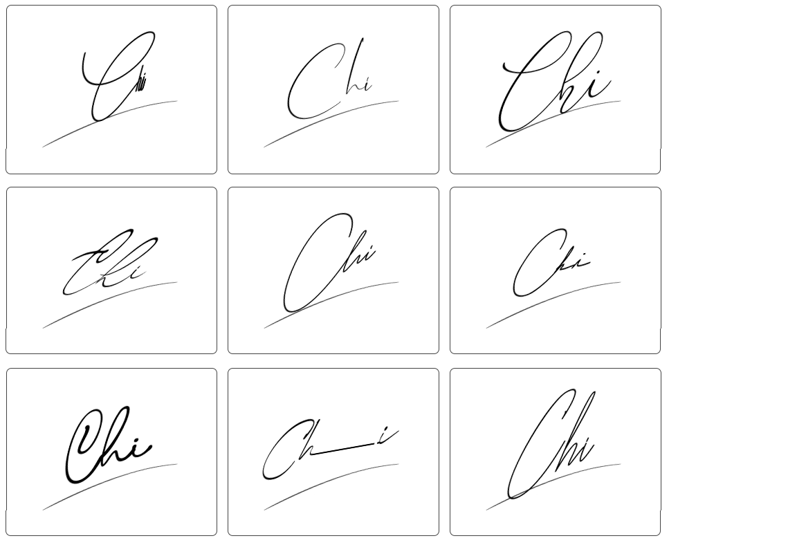 chữ ký tên chi đẹp nhất