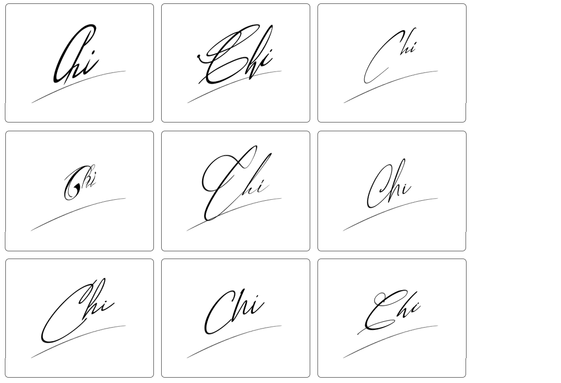 đơn giản chữ ký chi