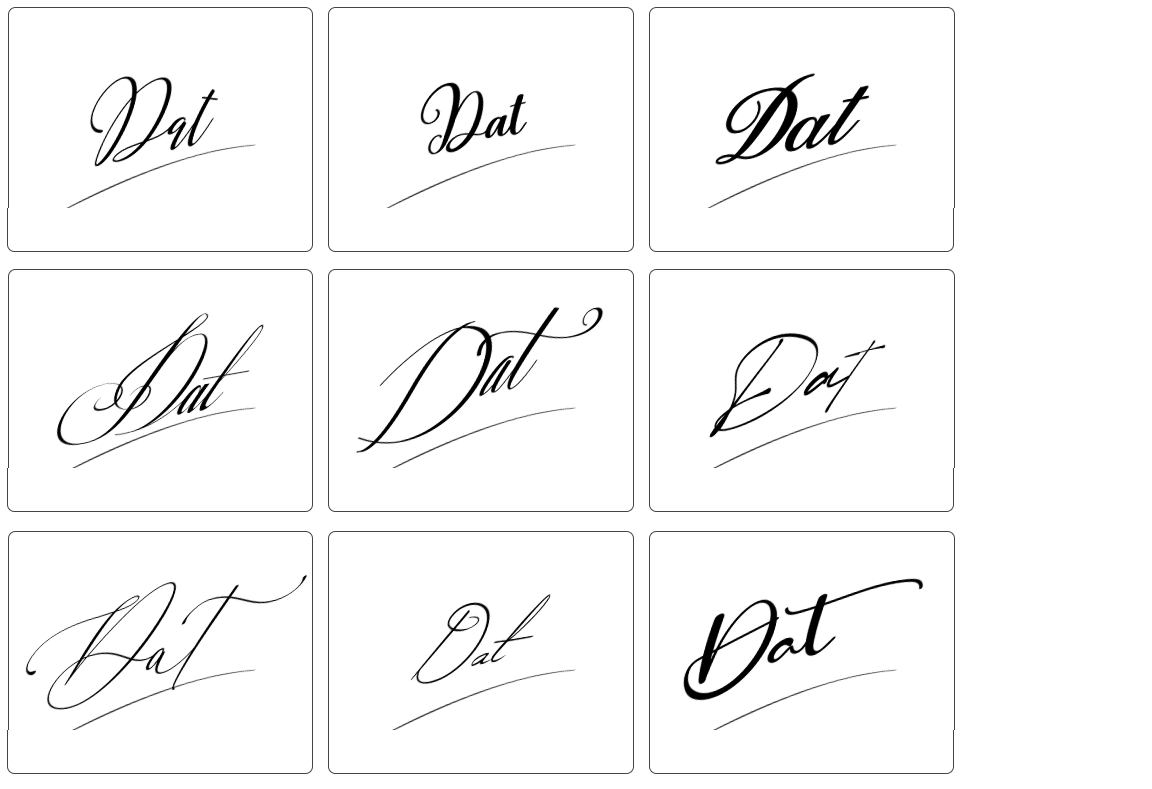 tham khảo chữ ký tên đạt
