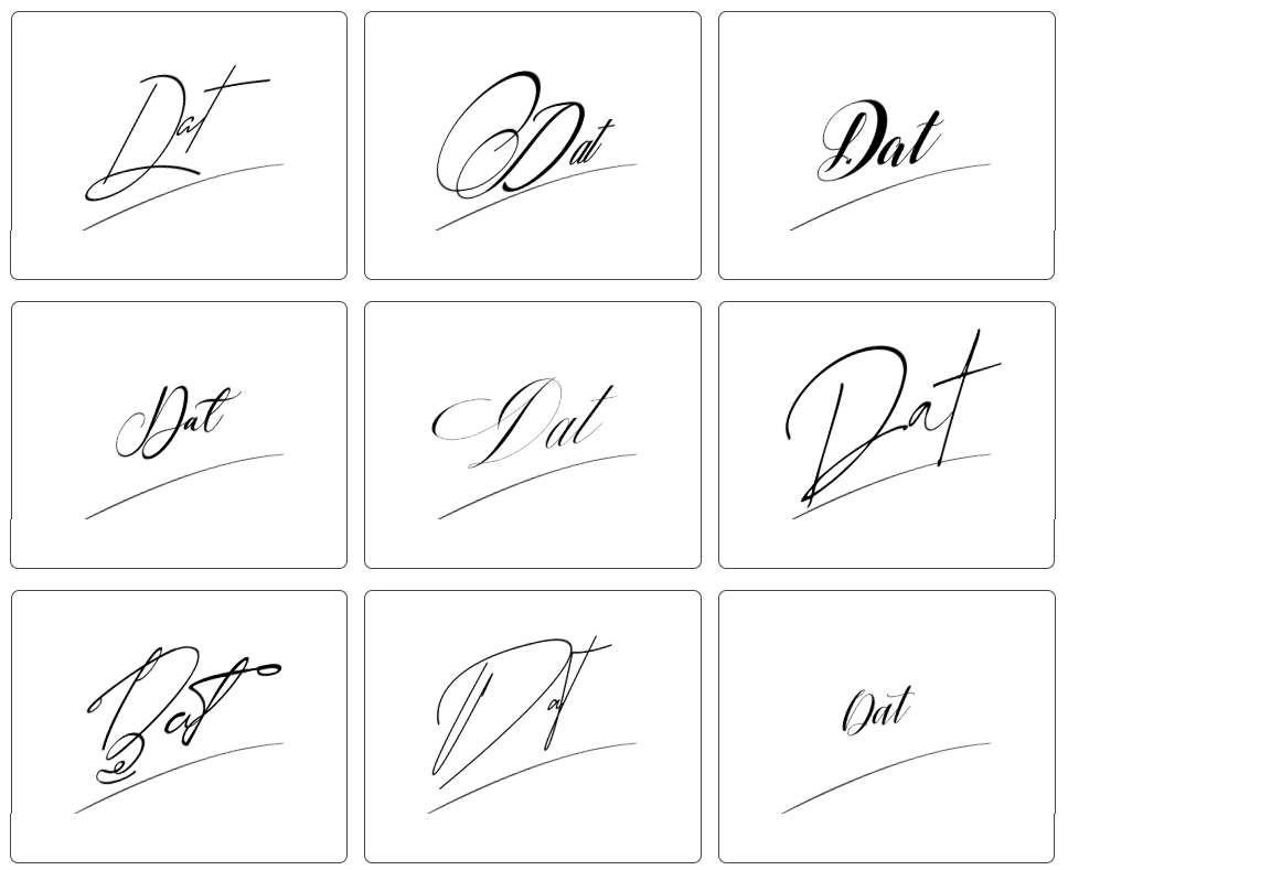 chữ ký đẹp tên đạt