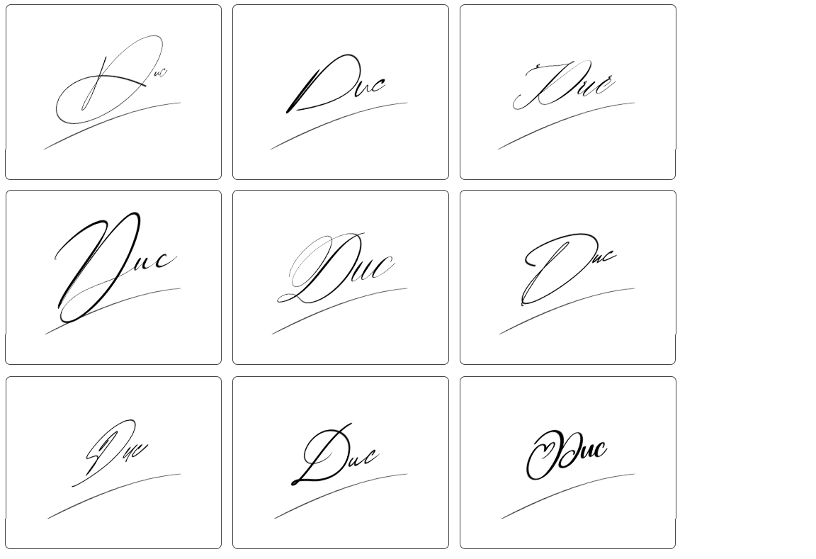 phong thủy chữ ký tên đức