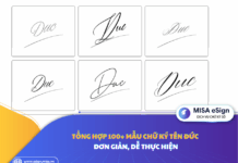 chữ ký tên đức