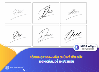 chữ ký tên đức