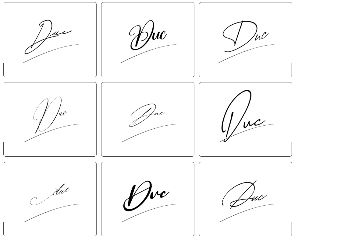 chữ ký tên đức đẹp nhất