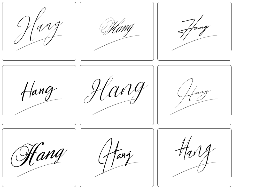 chữ ký tên hằng mệnh hỏa