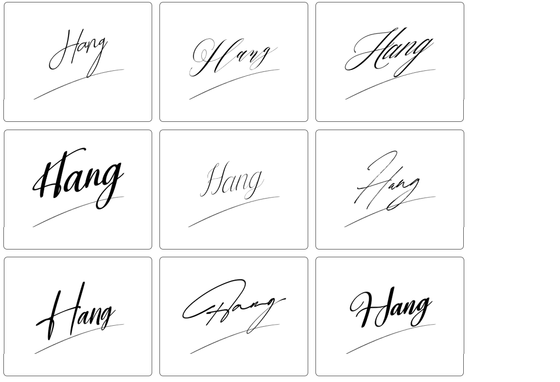 ký đẹp chữ ký hằng
