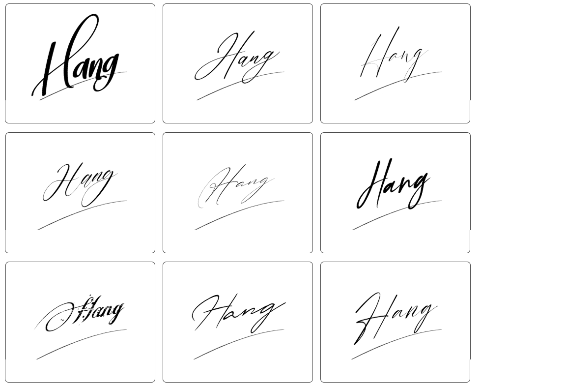 mẫu chữ ký tên hằng đẹp nhất