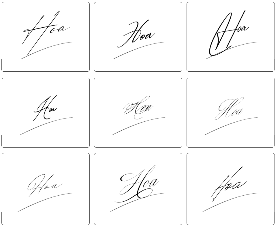 hoa đẹp chữ ký tên hoa