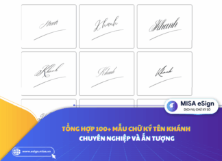 chữ ký tên khánh