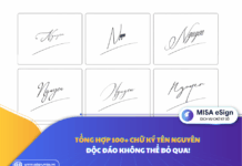 chữ ký tên Nguyên