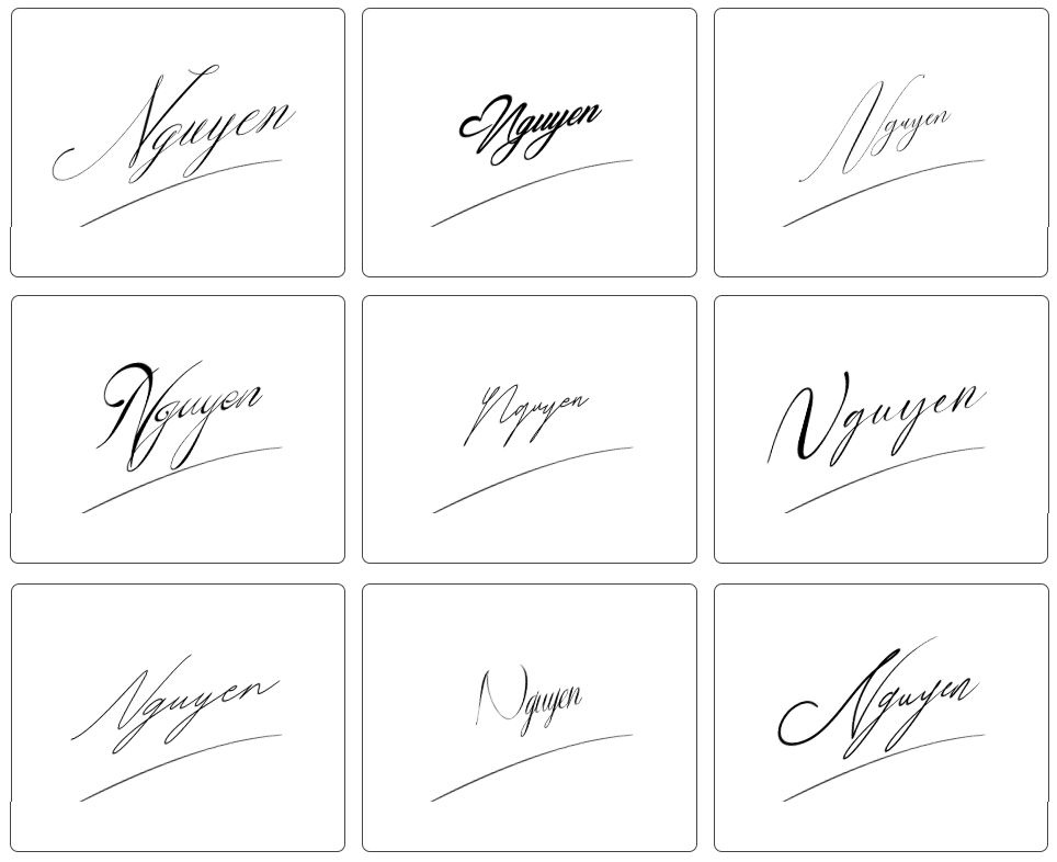mẫu chữ ký tên nguyên đẹp