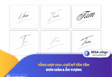 chữ ký tên tâm