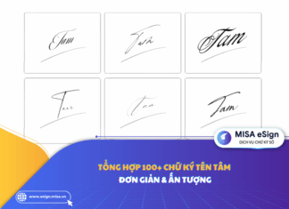 chữ ký tên tâm