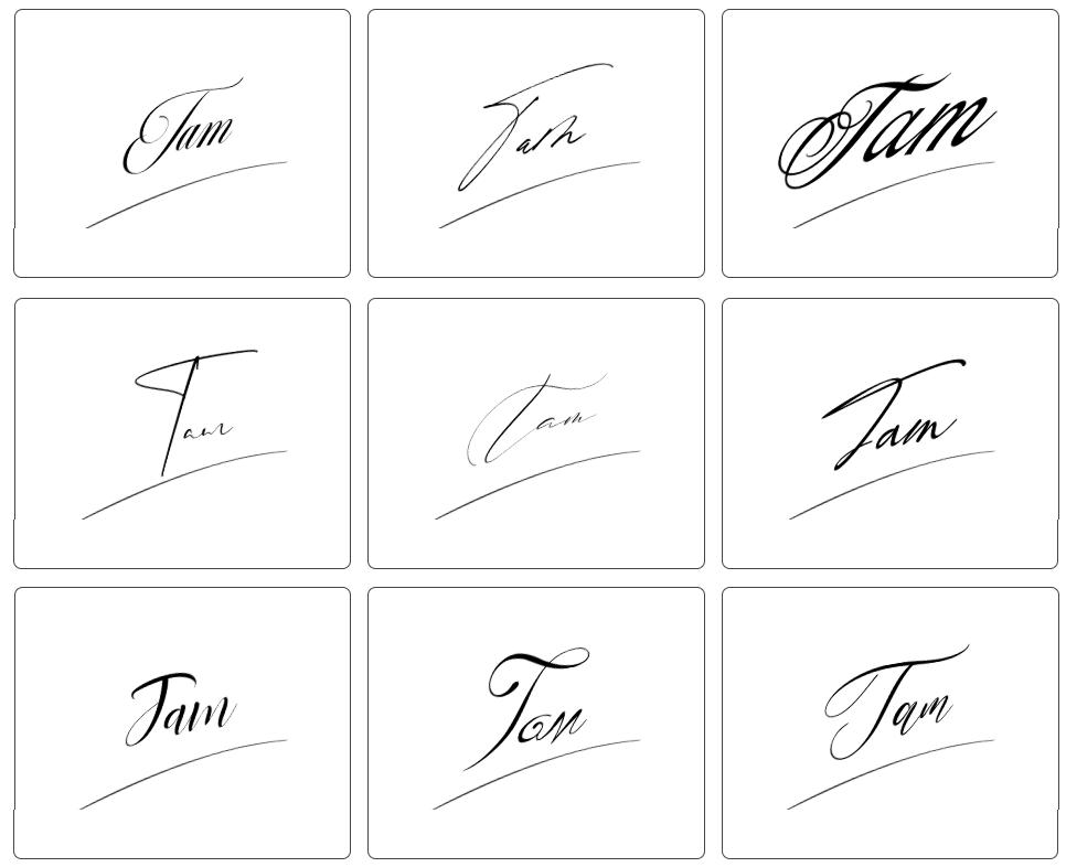 chữ ký tâm đẹp