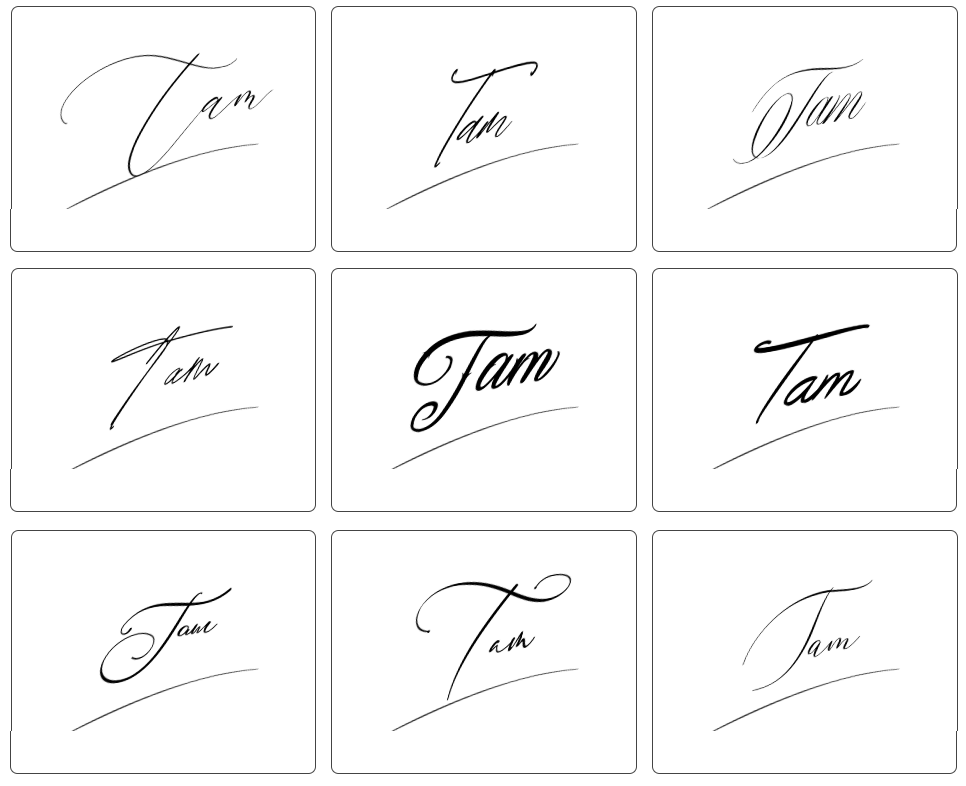 chữ ký tên tâm đẹp