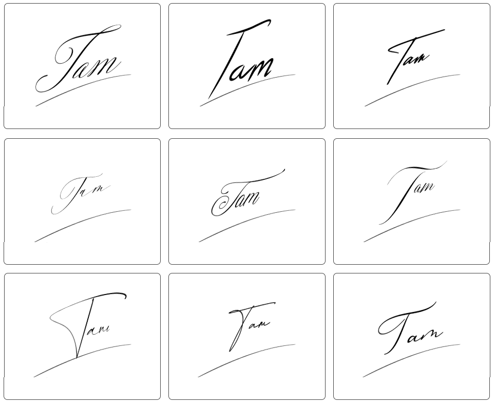 chữ ký tên tâm mệnh thổ