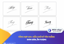 chữ ký tên thắng