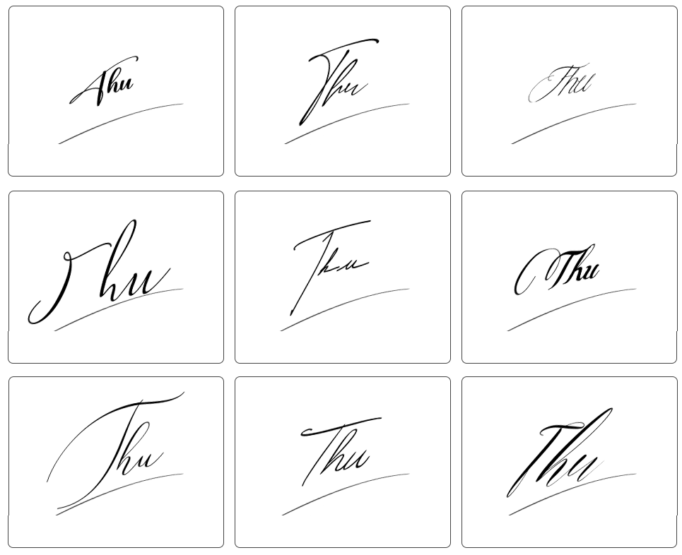 ký đẹp tên chữ ký tên thư