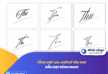 chữ ký tên thư