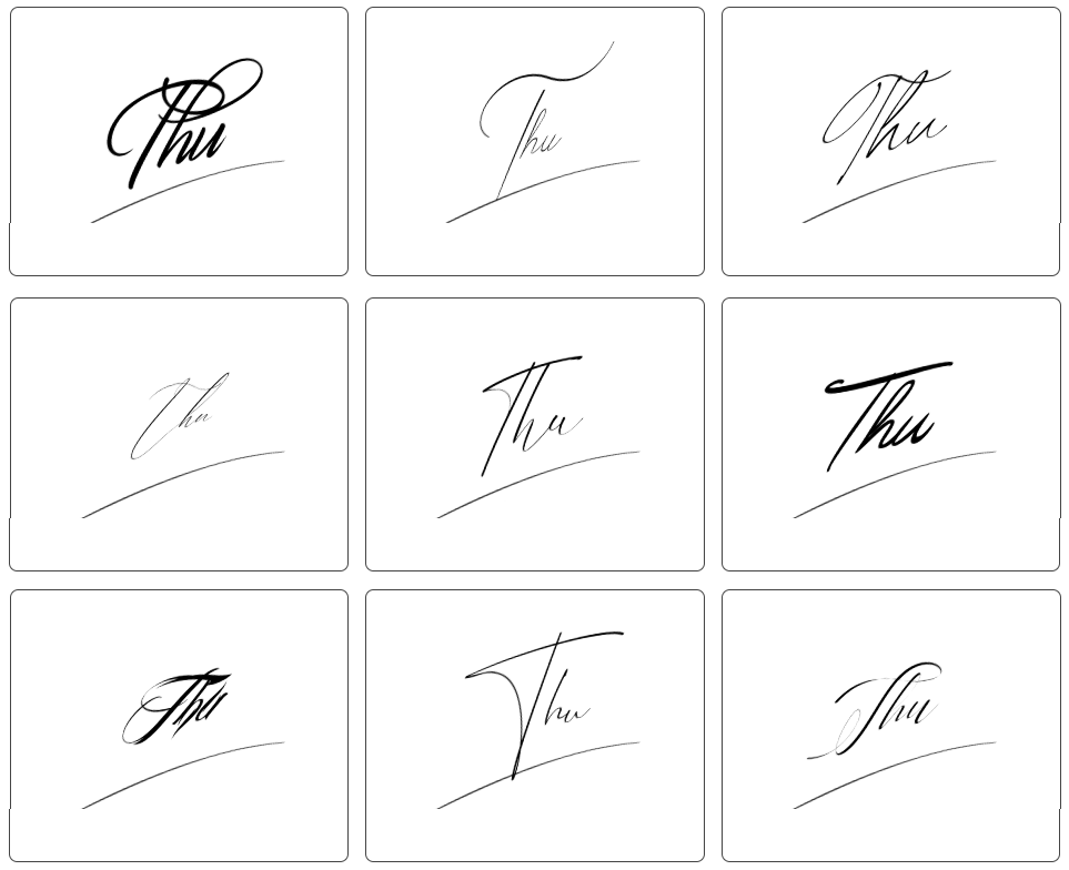 chữ ký - tên - thư