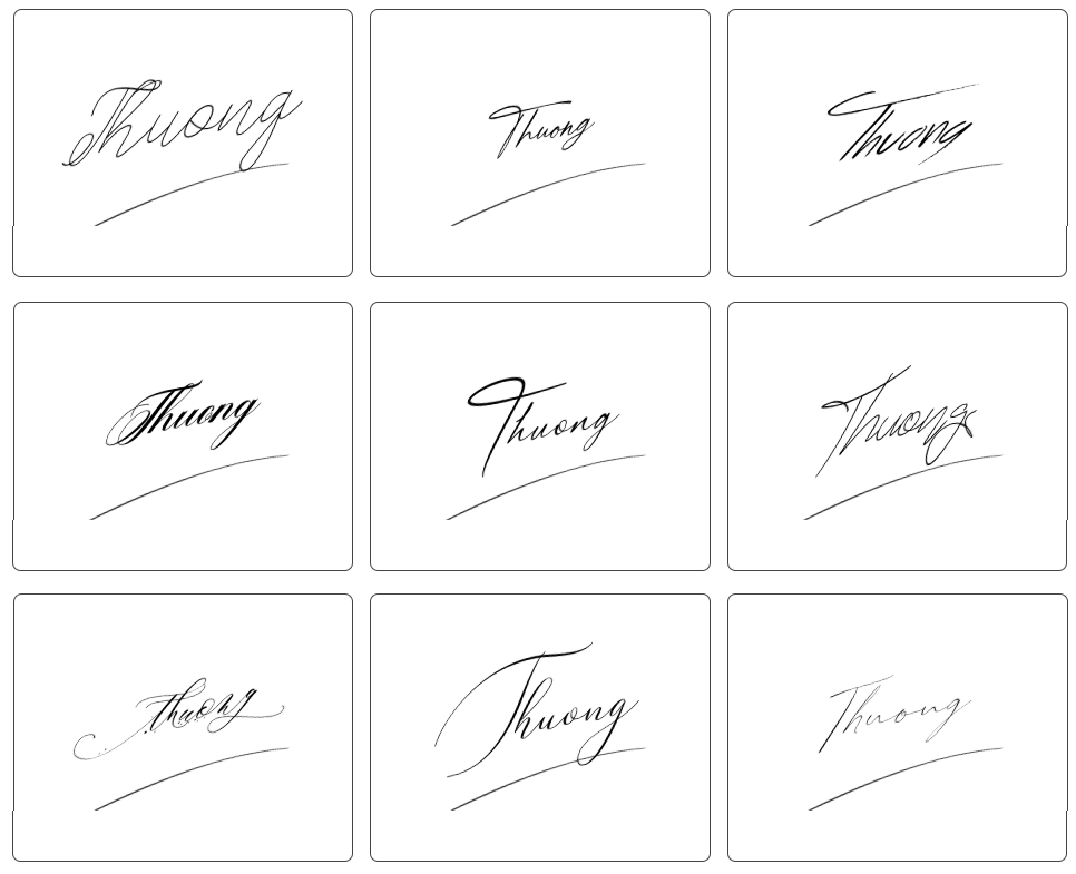 ký tên Thương đẹp