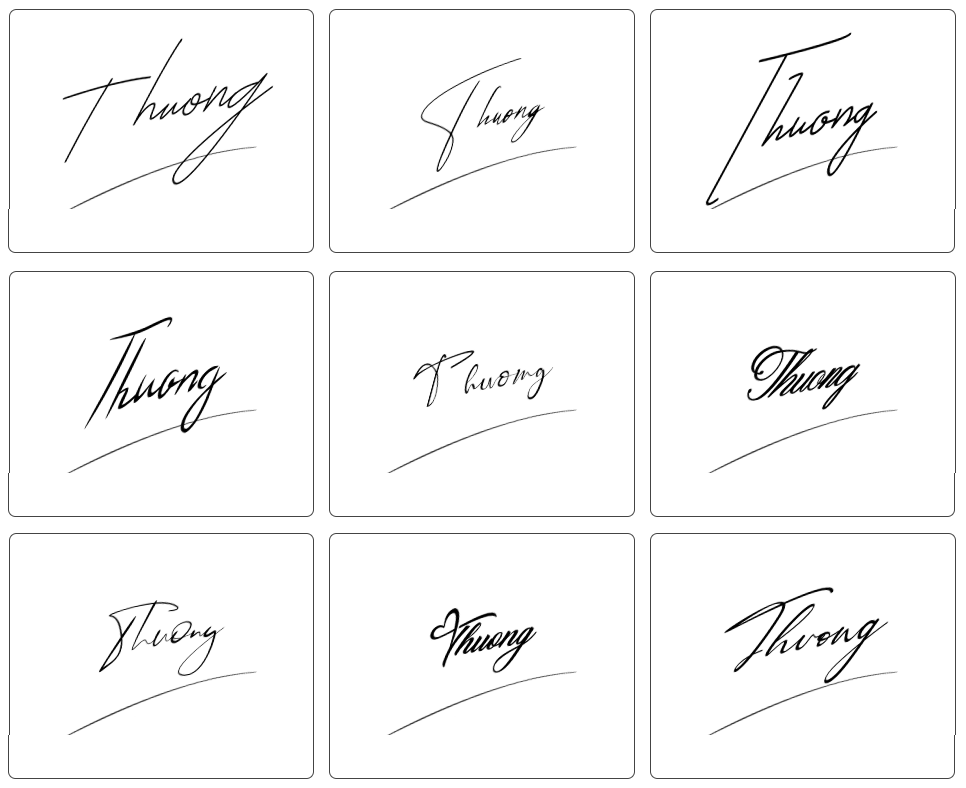 mẫu chữ ký tên thương đẹp nhất