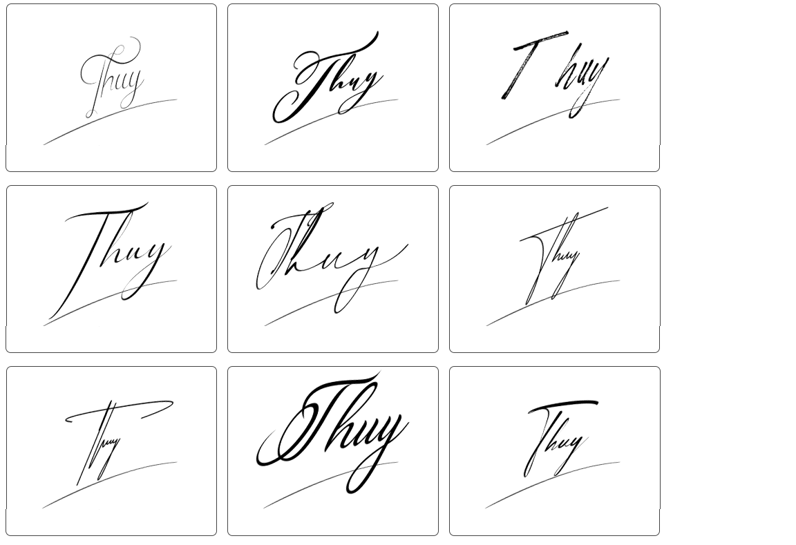 chữ ký tên thủy đẹp