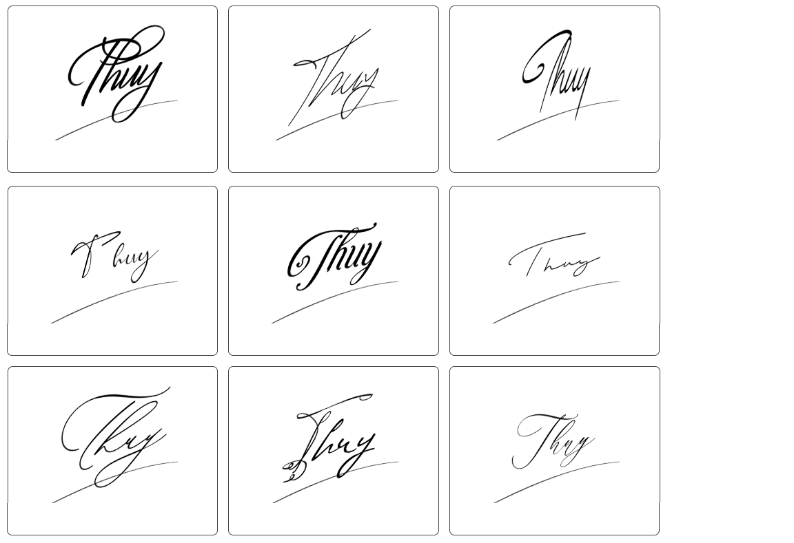 mẫu chữ ký tên thủy đẹp 