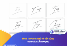 chữ ký tên tùng