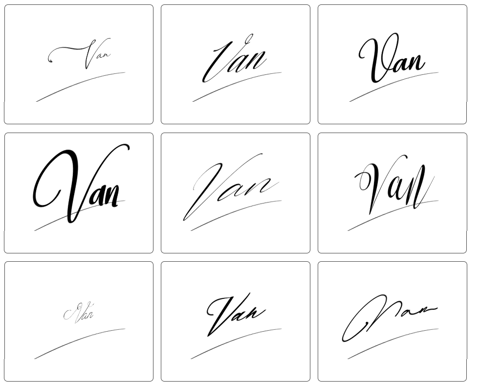 phong thủy mẫu chữ ký tên vân đẹp nhất