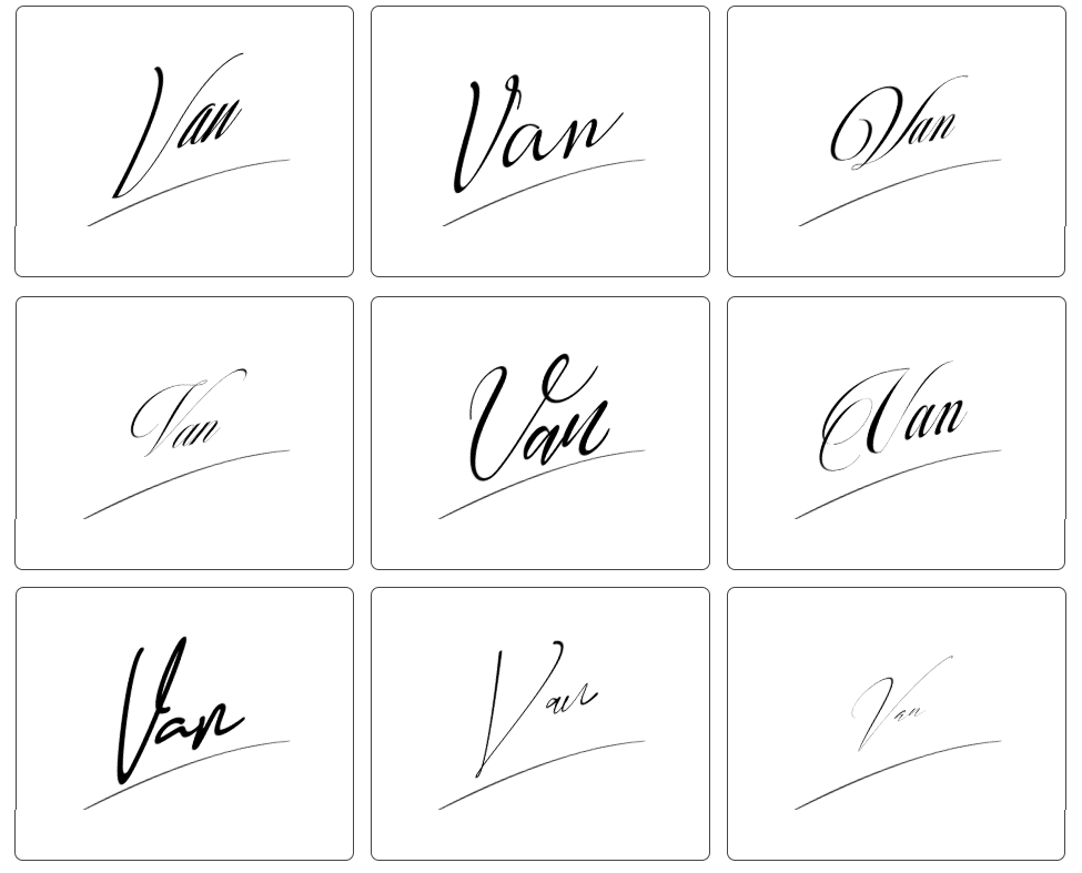 chữ ký tên vân phong thuỷ