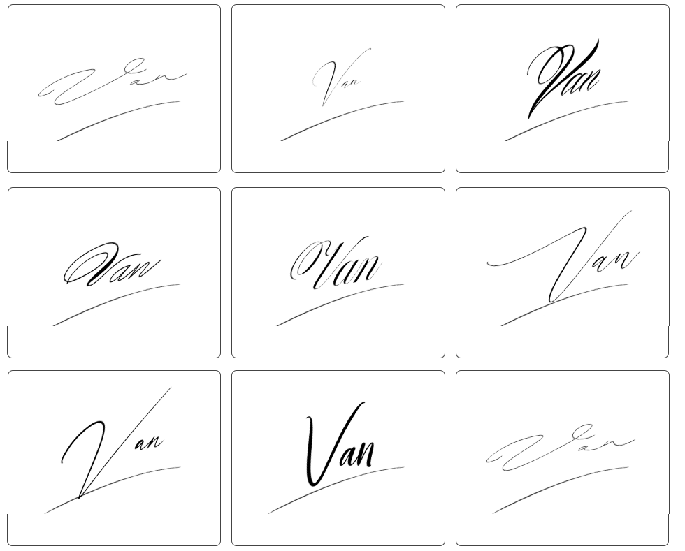 mẫy ký chữ vân