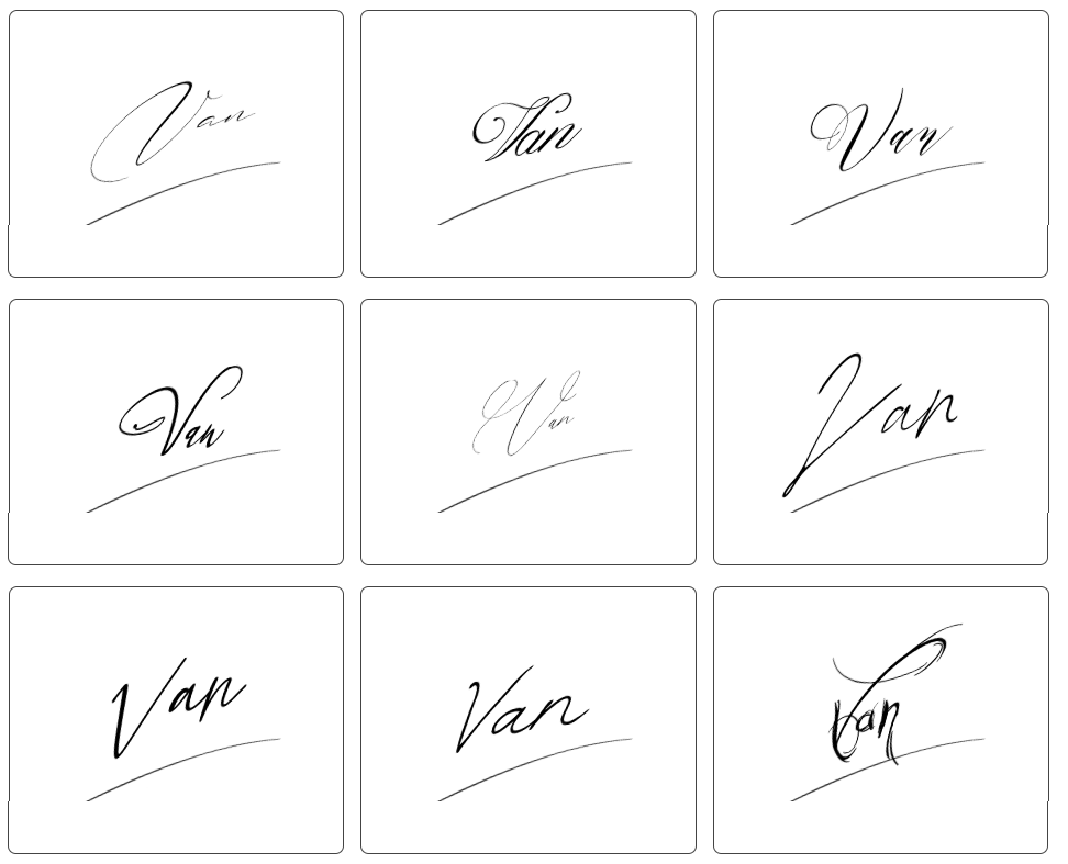 chữ ký tên vân đẹp