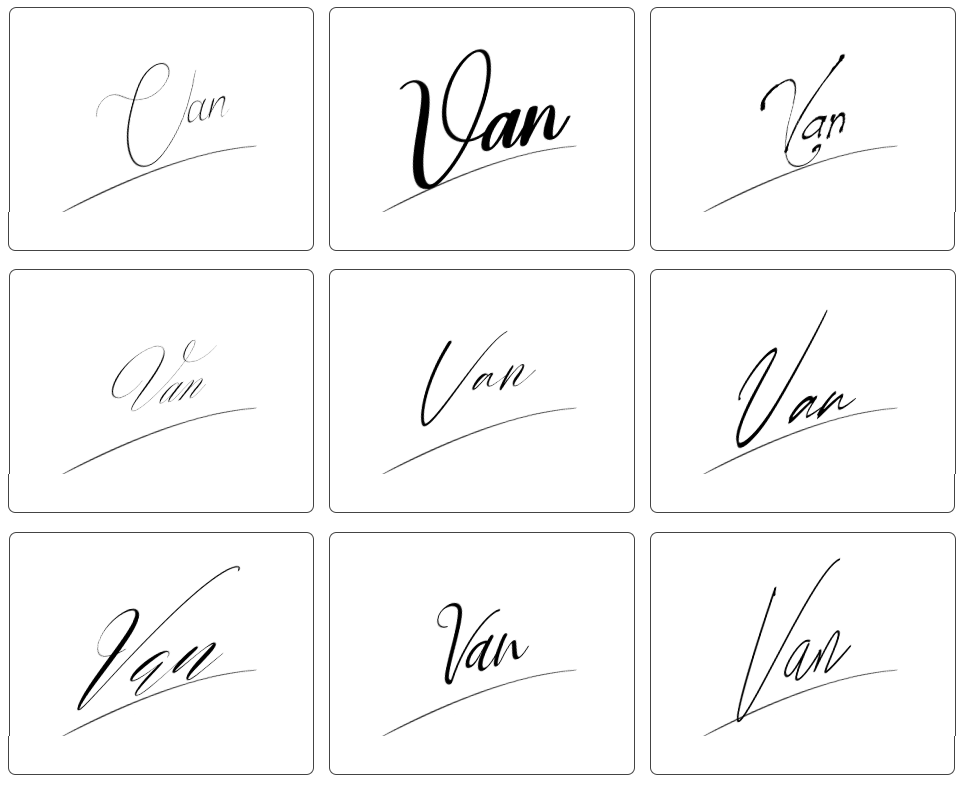 ký đẹp chữ ký tên vân